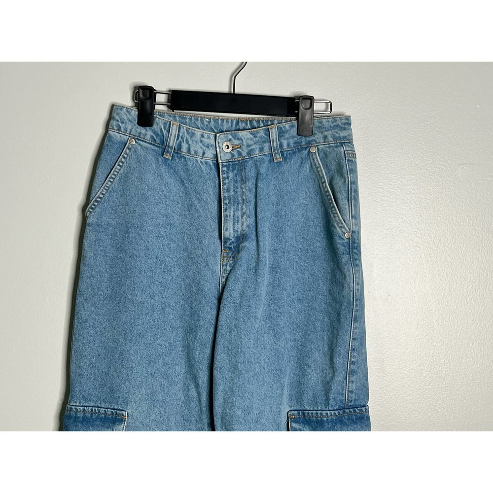 The Ragged Priest Light Blue Cargo Boyfriend Jeans - Picture 3 of 8